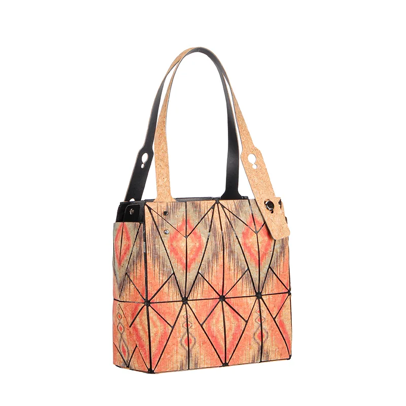 Sac à main en liège souple texturé à la mode